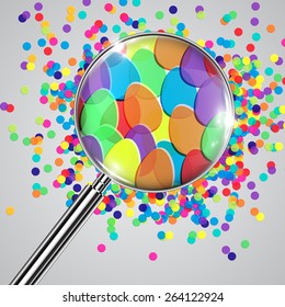 Colorful illustration for Easter, vector