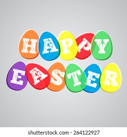 Colorful illustration for Easter, vector
