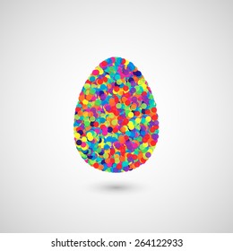 Colorful illustration for Easter, vector