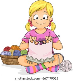 6,802 Knitting girl cartoon Images, Stock Photos & Vectors | Shutterstock