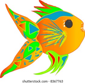 Colorful Illustration of a fish