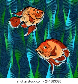 Colorful illustration of fish 4