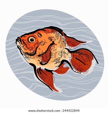 Colorful illustration of fish