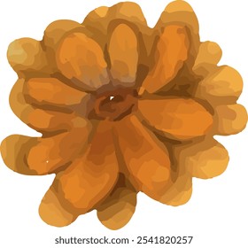 colorful illustration of flower petals and leaf clip art for background, wallpaper, card design