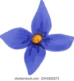 ilustração colorida de pétalas de flor e clip art folha para fundo, papel de parede, design de cartão