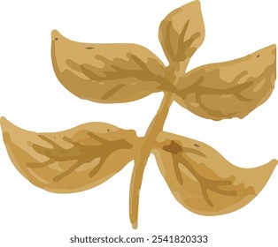 colorful illustration of flower petals and leaf clip art for background, wallpaper, card design