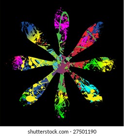 Colorful illustration of a flower vector
