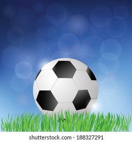 colorful illustration with football background for your design