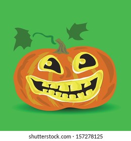 colorful illustration halloween pumpkin for your design