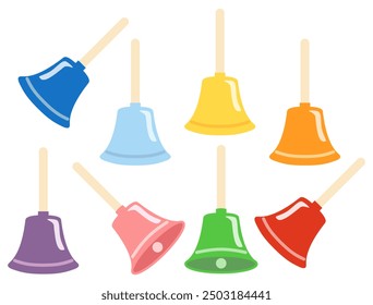 A colorful illustration of handbells.