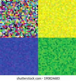 colorful illustration with hexagon backgrounds for your design