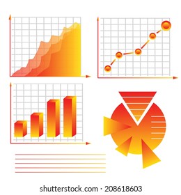 colorful illustration with info graphic elements  on a white background  for your design