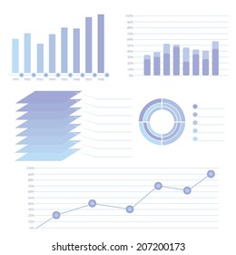 colorful illustration with Modern info graphic for business project  for your design