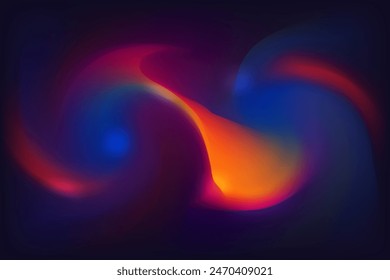 a colorful illustration of a spiral with the word no on it, abstract background with colorful swirls