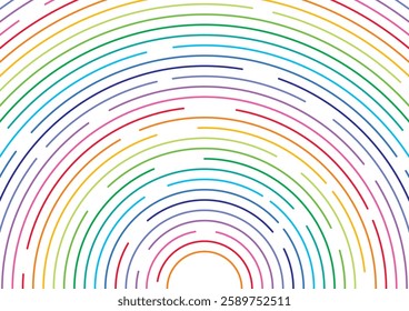 A colorful illustration of star trails