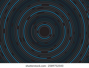 A colorful illustration of star trails