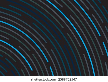 A colorful illustration of star trails