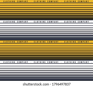Colorful illustration of stripes pattern in vector with text.