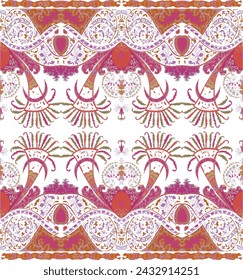 colorful Illustration Textile Par Design