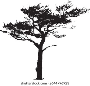 Colorful illustration of various trees, perfect for nature-themed designs.