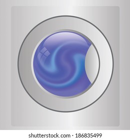 colorful illustration with washing machine for your design