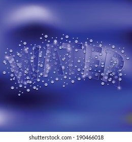 colorful illustration with water background for your design