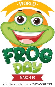 Colorful illustration for World Frog Day event
