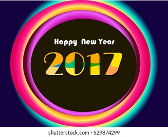 Colorful image background for happy new year