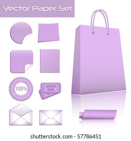 Colorful image of various paper products.