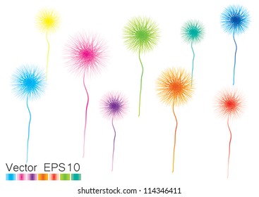 colorful imagination abstract background vector