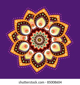 Colorful Indian icon
