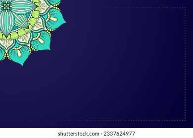 Colorful Indian mandala background. Ethnic style