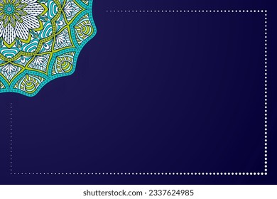 Colorful Indian mandala background. Ethnic style