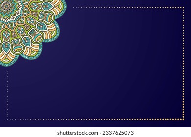 Colorful Indian mandala background. Ethnic style