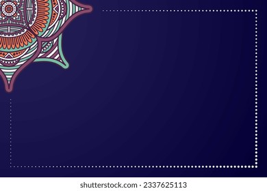 Colorful Indian mandala background. Ethnic style