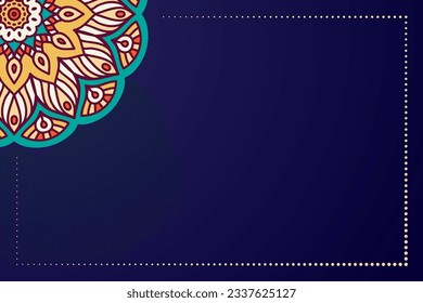 Colorful Indian mandala background. Ethnic style