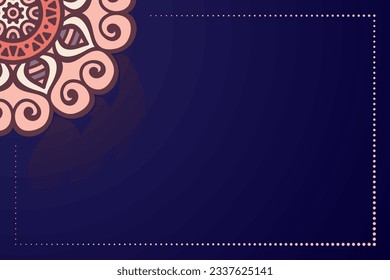 Colorful Indian mandala background. Ethnic style