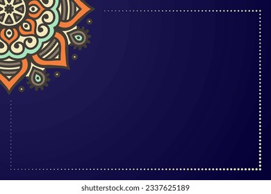 Colorful Indian mandala background. Ethnic style