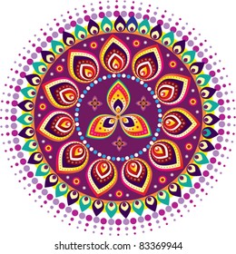 Colorful Indian pattern