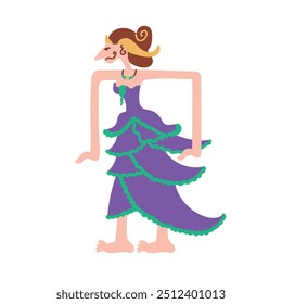 Colorful Indonesian Wayang - Dewi Subadra