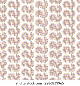 Colorful infinity shape geometric background pattern