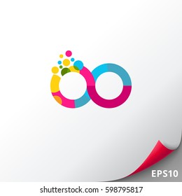 Colorful Infinity Sign Icon