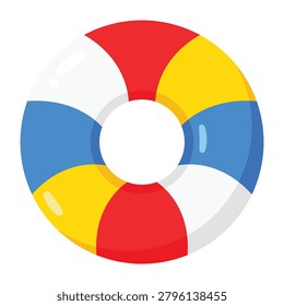 Colorful Inflatable Swim Ring for Summer Pool Fun