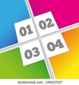 Colorful info graphic