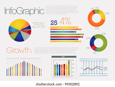 Colorful info graphic with elements