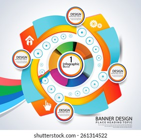 colorful info graphic vector background vector illustration 