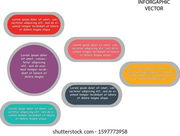 colorful info graphic vector illustration. Simple chart. Business visualize data.