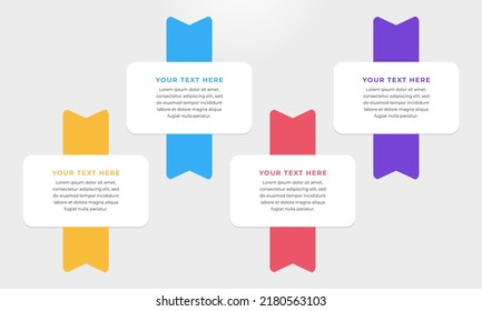 Colorful infographic banners. Business concept with 4 steps.