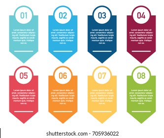 Colorful Infographic Design Template In Eight Steps