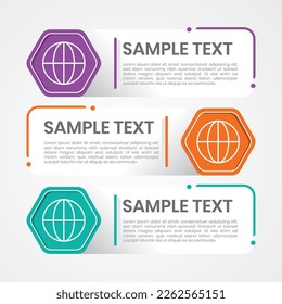 colorful infographic design vector template
